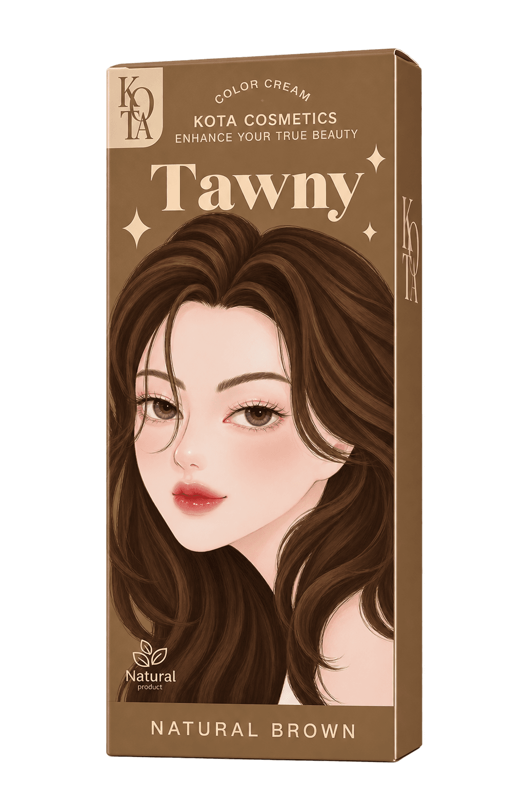 Kota Cosmetics Tawny Color Cream – Natural Brown Hair Colour (100 ML)
