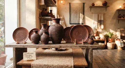 Curated contemporary home lifestyle essentials and decor displayed in a bright modern showroom.
