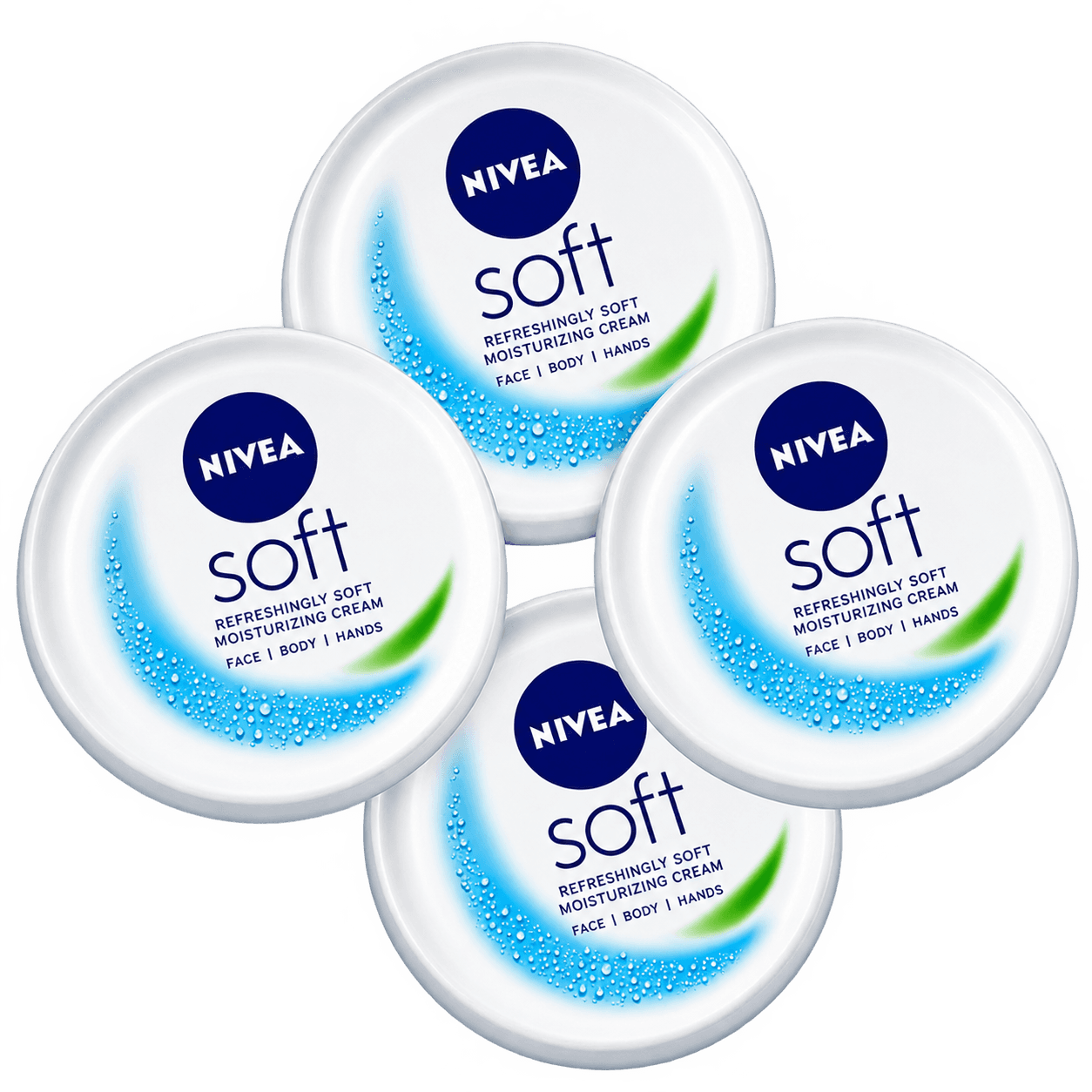 NIVEA Soft Moisturizing Cream 100ml – Pack of 4 (Combo)